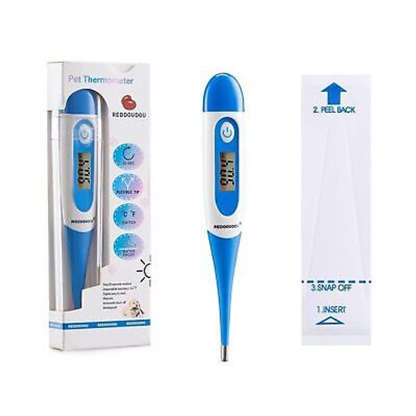 Digital Pet Thermometer for Accurate Fever Detection, Suitable blue