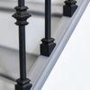 Matte Black Double Knuckle Stair Spindle - Rake/Fixed and Adjustable Brackets