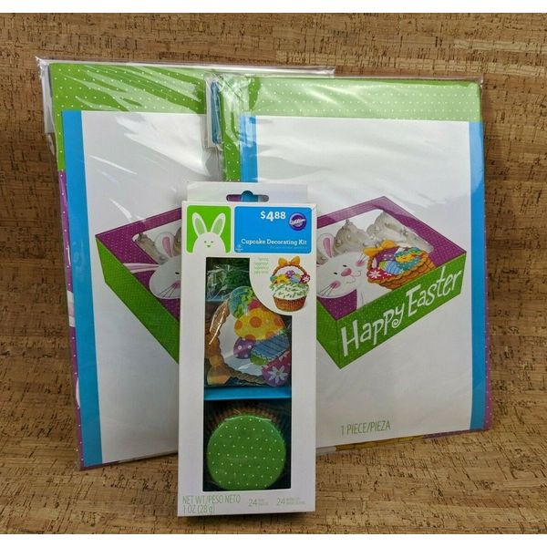 Easter Bunny Egg Wilton Cupcake Decorating Kit and Holder Box with Window