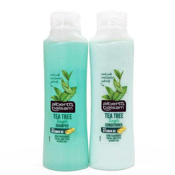 Tea Tree Hair Care Set - 350ml Tea Tree Shampoo with Revitalizing Conditioner for Deep Cleansing, Refreshing, and Nourishing Hair Care Experience, Promoting Healthy Scalp and Silky Smooth Hair