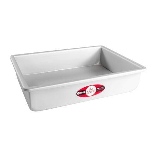 Fat Daddio's Sheet Cheesecake Pan with Removable Bottom Anodized Aluminum, 9 x 13 x 3 Inch, Silver