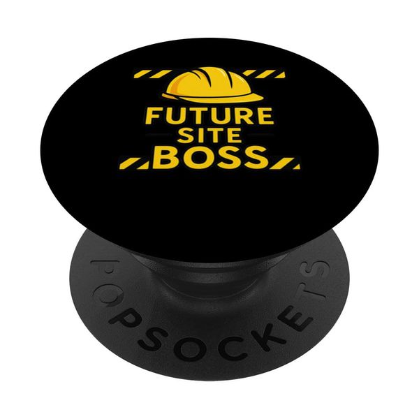 Future Site Boss Funny Kids Construction PopSockets Adhesive PopGrip