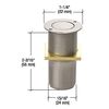 CRL AMR207BN Brushed Nickel Dust Proof Keeper