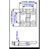 INDUSTRIAL DOOR LEAF / FLAT HINGES (2 PCS). Part # 099.1.1.4