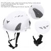 Adjustable Outdoor Helmet for Earmuffs & Warning Taillights (White)