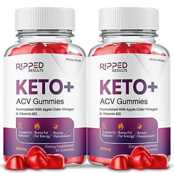 Ripped Results Keto ACV gummies, Maximum Strength Official Gummies (2 Pack)