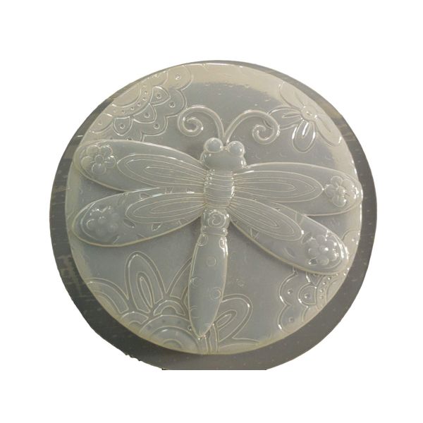 Patchwork Dragonfly Plastic Craft Mold use with Concrete or Cement for Making into Stepping Stones 1320