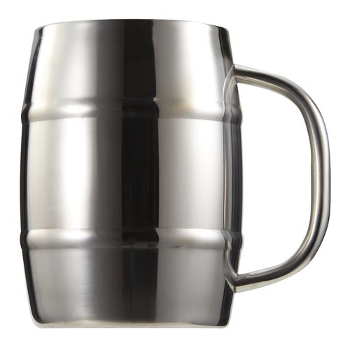 Beer Mug Double Stainless Steel Barrel Mega Jug 1.0L