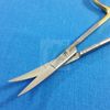 T/C IRIS MICRO SURGICAL SCISSORS CURVED TIP 4.5" WITH TUNGSTEN CARBIDE INSERTS 