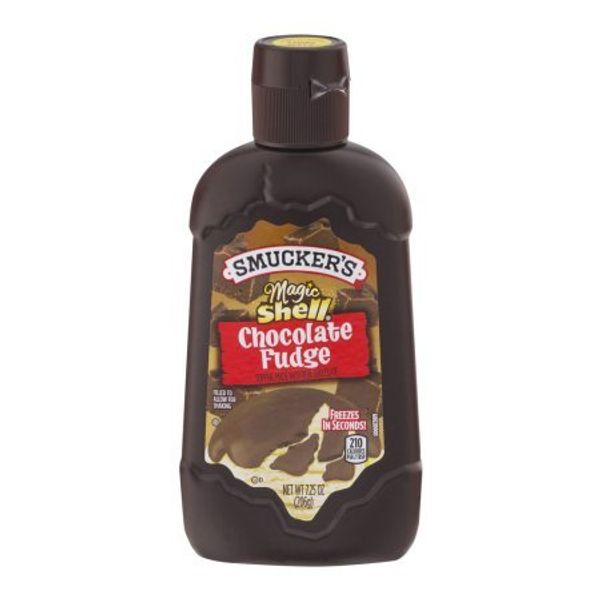 Smucker's Magic Shell Ice Cream Topping, Chocolate Fudge, 7.25-ounce Bottles (Pack of 4)