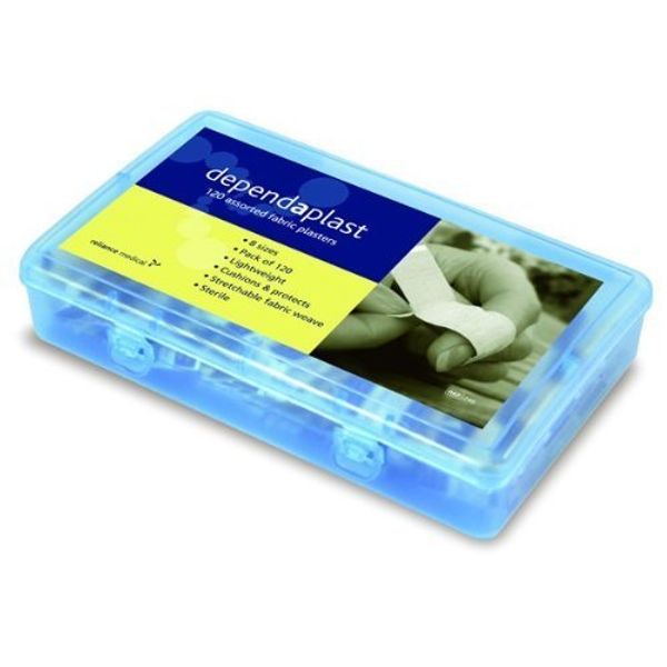 Dependaplast 120 Assorted Fabric Plasters (8 sizes)