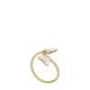 Fossil Women's Stainless Steel Open Rings, Stainless Steel, No Gemstone