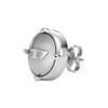 Diesel Women's Stainless Steel or Semi-Precious Stone Earrings with Clip or Post Fastening, Stainless Steel, No Gemstone