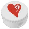 'Red and White Heart. ' Compact Pencil Sharpener (PS00034934)