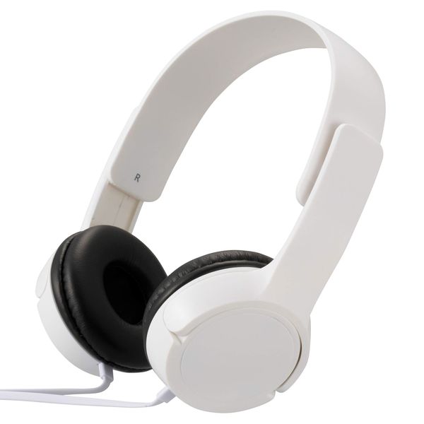 Ohm (OHM) AudioComm Stereo Headphones (White) HP-H125N-W Regular