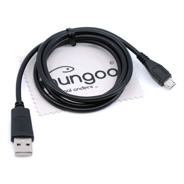 USB Charging Cable Suitable for Philips BT110C, BT150A, BT3900P, BT51W, BT6900A, VS300, VS500 Bluetooth Speaker Micro USB 1 m Data Cable OTB with Mungoo Display Cleaning Cloth