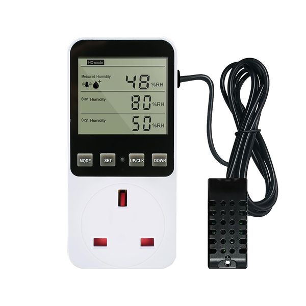 Digital Thermostat Temperature Controller, Socket Outlet 230V Temperature Control Switch Heating Refrigerator or Greenhouse Reptile arm/Terrarium Home (Square)