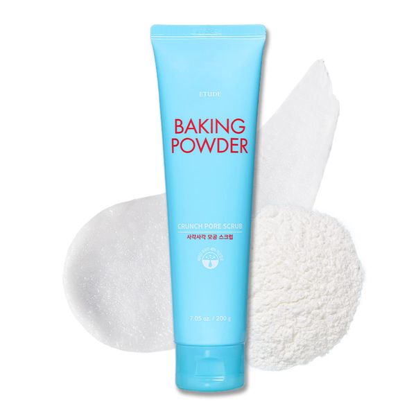 ETUDE Baking Powder Crunch Pore Scrub 7fl.oz (200ml) | Korean Deep Pore Skin Care | Pore Cleansing Effect | Exfoliate & Moisturize Skin