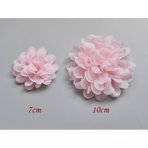 PrettyBoutique Girls Kids Women Chiffon Flower Hair Clip Alligator Clip Party Wedding (7cm, Light Pink)