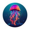 Box Jellyfish Pop Color Socket Underwater Deep Ocean Diving PopSockets Standard PopGrip