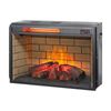 26" Electric Infrared Quartz Fireplace Insert w/ Remote Control Log Flame Heater