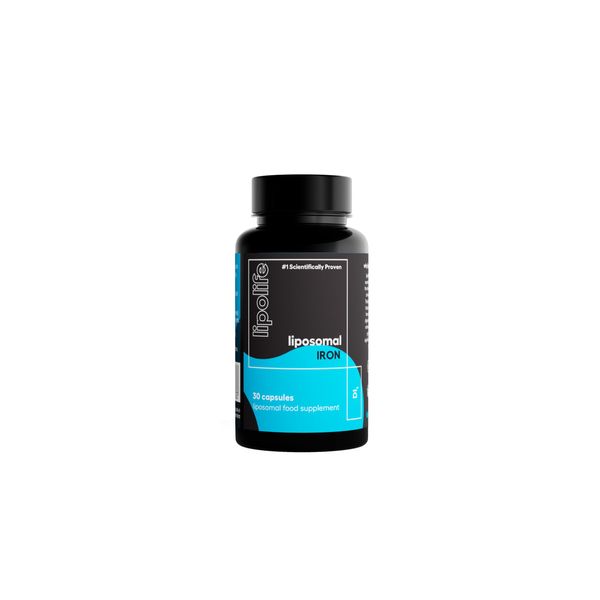 Liposomal Iron - Gentle, Highly Absorbable - 30 Capsules - lipolife