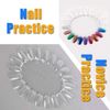 Frcolor Nail Color Chart Stick Tip Display Art Pattern Fake Nails 10pcs (200 Total Sheets)