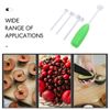 HOLIDYOYO 2Sets Cherry Pitter Tools Efficient Fruit Core Remover for Quick Cherry Vegetable Pitting Easy Grip Kitchen Gadget Green White