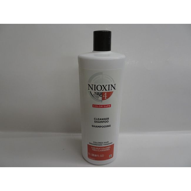 Nioxin Cleanser, System 4 (Fine/Treated/Noticeably Thinning), 33.8 oz New 2022