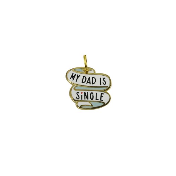 My Dad Pet Charm Engrave Single Dog Tag Enamel Animal Collar ID Cat Pendant Gift