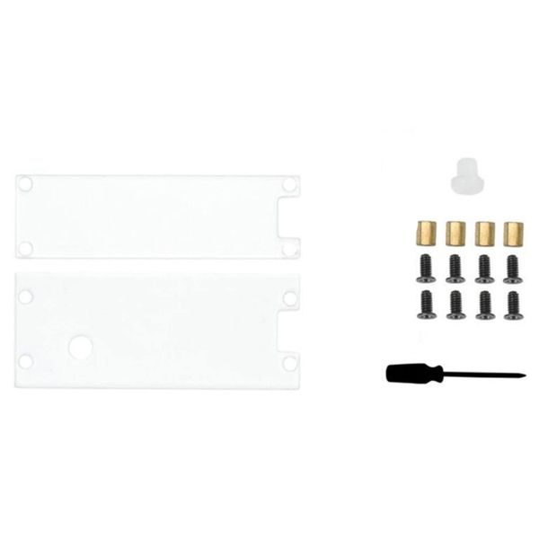 Key Cap Pico Top and Bottom Panel Case Set Spare Parts for Raspberry Pi Clear Acrylic Panel