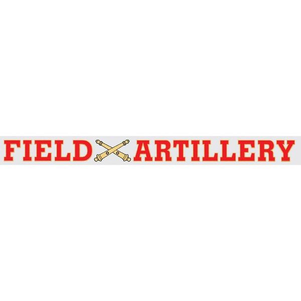 Field Artillery 16" x 1.5" Window Strip Decal