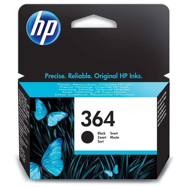 HP CB316EE 364 Original Ink Cartridge, Black, Single Pack