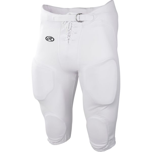 Rawlings | Adult Game/Practice Football Pants, White, Large