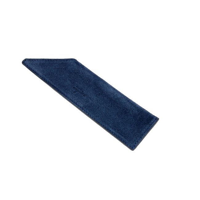 AUGUST GROOMING Soft Suede Case for Luxury Comb (Vanity, Navy Suede)