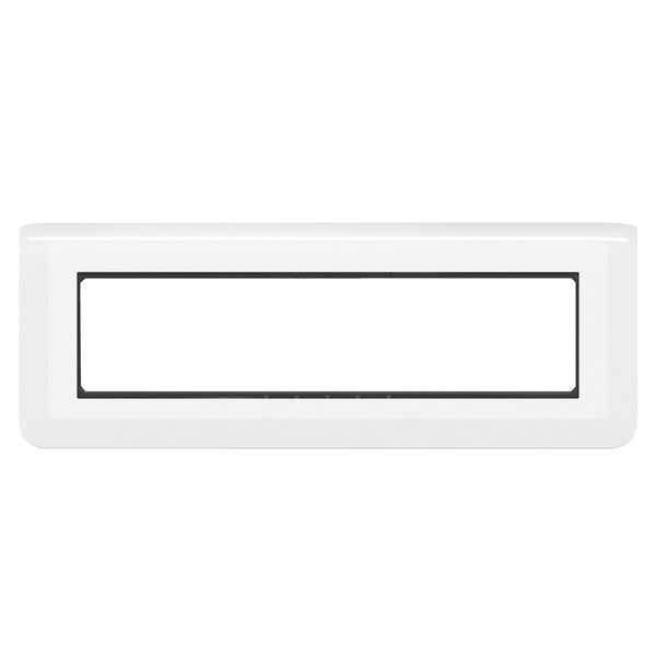 Legrand - Mosaic Plate with Bracket for 8 Modules Horizontal - White