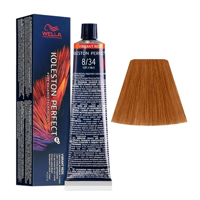 Wella Koleston Perfect Saç Boyası 60ml - No - 8.34 Açık Altın Bakır