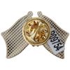 EagleEmblems P09754 PIN-USA/Israel (Cross Flags) (1.125'')