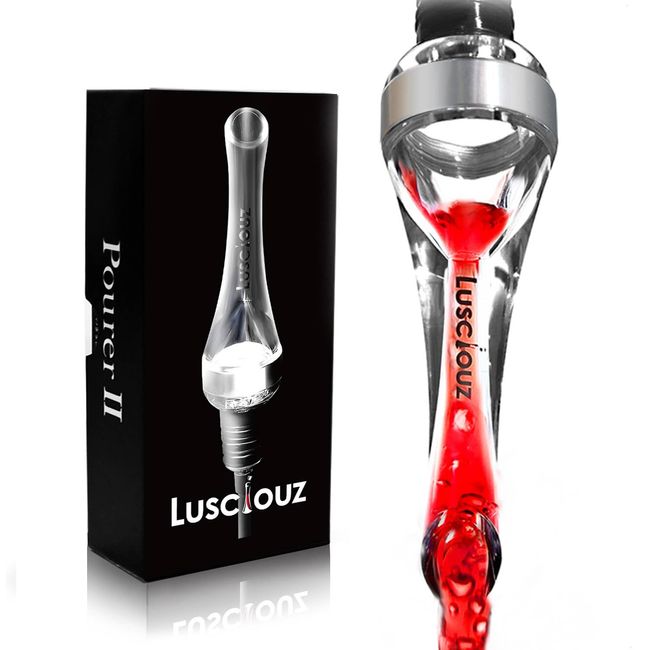 LUSCIOUZ Wine Pourer Wine Pourer Wine Aerator Decanter Decanter Acrylic Wine Pourer Bottle Delicious Wine Pourer 1 Pack