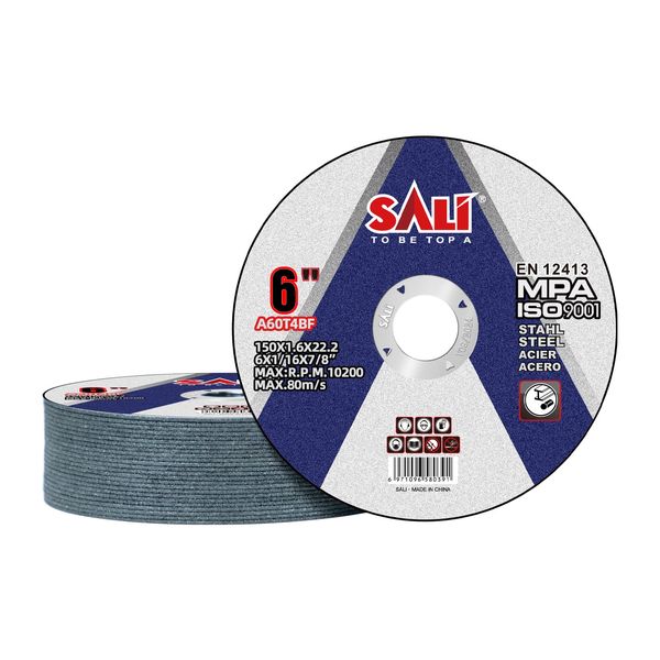 SALI 25 Pack Cut Off Wheel 6 Inch Cutting Wheels 6" x 1/16" x 7/8" for Metal & Stainless Steel, Angle Grinder Cutting Wheel,Cutting Discs with Aggressive Cutting 150 * 1.6 * 22.2(mm) MAX:R.P.M.10200