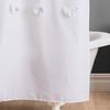 Lush Decor Lucia Shower Curtain, 72" x 72", White