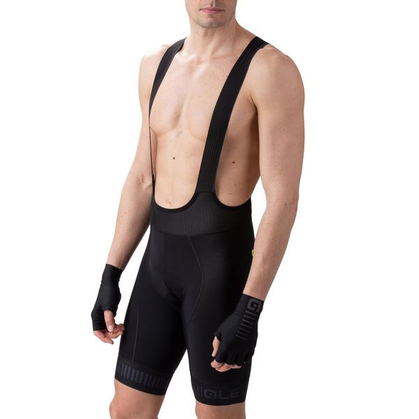 ALE' Herren Pr.r Strada Trägerhose, Schwarz/Anthrazit, L