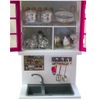 Doll Modern Kitchen Mini Playset|Kitchen Toys Pretend Play w/ light &sounds