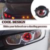 2PCS LED Dynamic Devil Eyes Light 33 Modes 12V Remote Control Headlight Retrofit