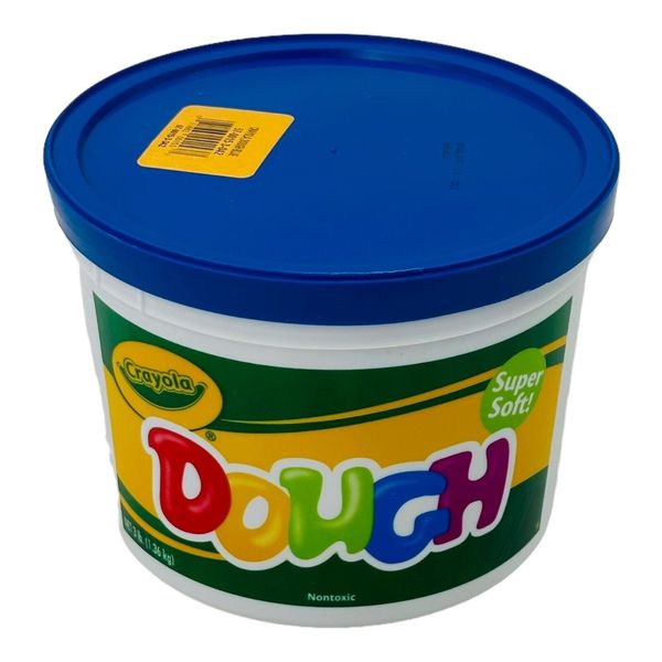 Crayola Dough Blue 3lb Resealable Bucket Super Soft Modeling Dough