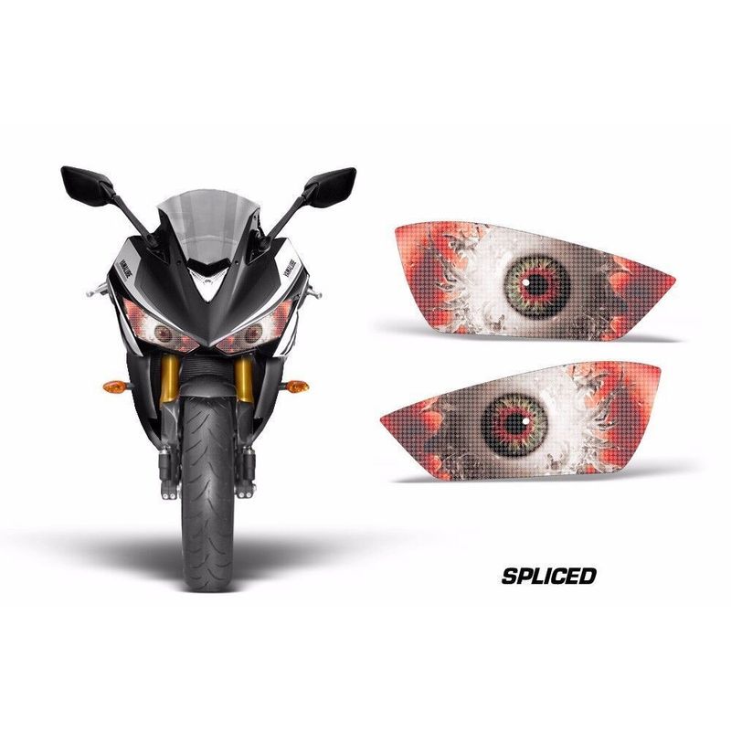 Street Bike Headlight Eye Graphics Kit Decal Cover For Yamaha R3 2015 ...