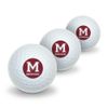 Morehouse College Primary Logo Novelty Golf Balls 3 Pack