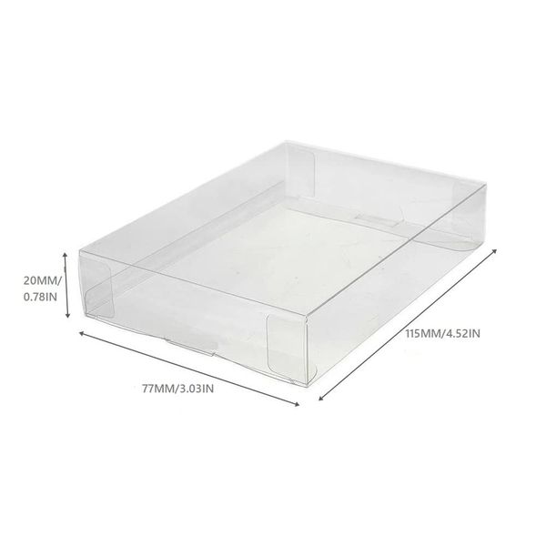 CHILDMORY 10Pcs Clear Case Sleeve Protector for N64 Games Cartridge