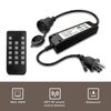 Banord Outdoor Dimmer, Max. 360W Plug-in Dimmer Switch for LED String Lights, Wireless Remote Control Dimming Controller with 4 Brightness Mode