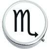 Scorpio Zodiac Medicine Vitamin Compact Pill Box